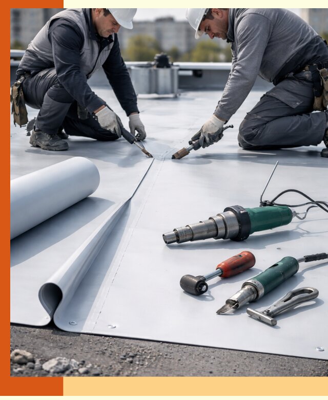 Гидроизоляция мембранной кровли в клине: монтаж и ремонт быстро