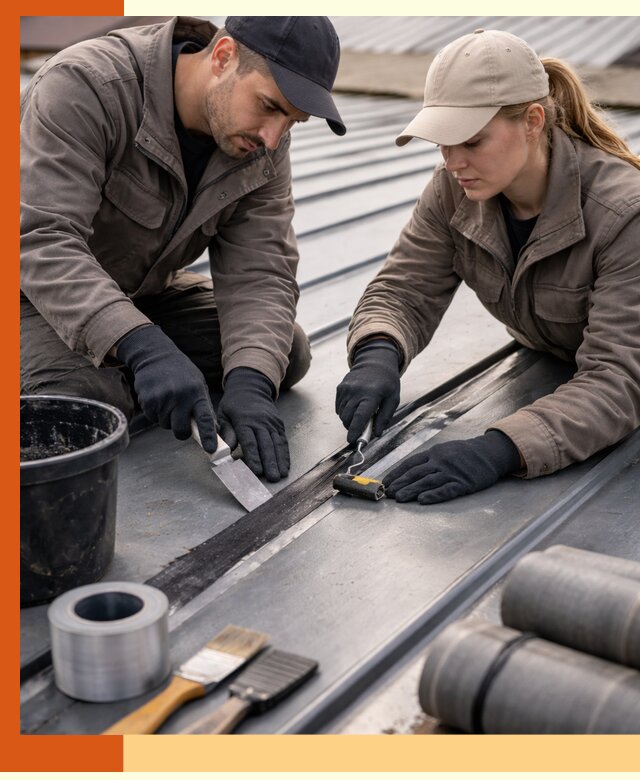 Гидроизоляция фальцевой кровли в клине качественно и надежно