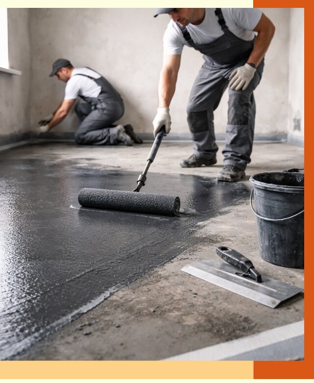 Профессиональная гидроизоляция пола в клине от 8708 руб. под ключ | ТепломастерКли