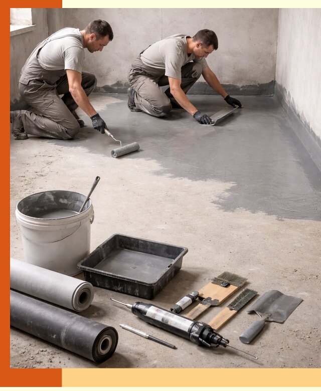 Гидроизоляция пола в клине — надежная защита от влаги и протечек