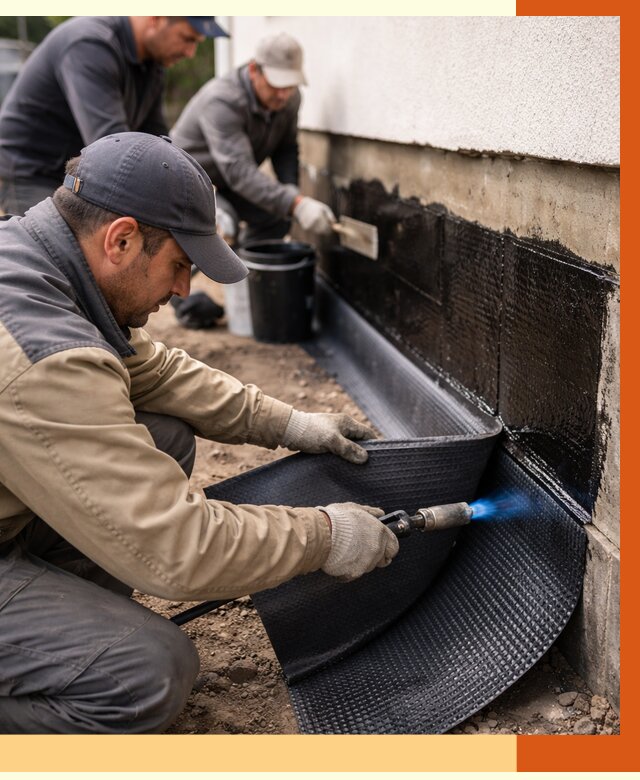 Гидроизоляция цоколя и отмостки в клине от 8708 руб. — ТепломастерКли