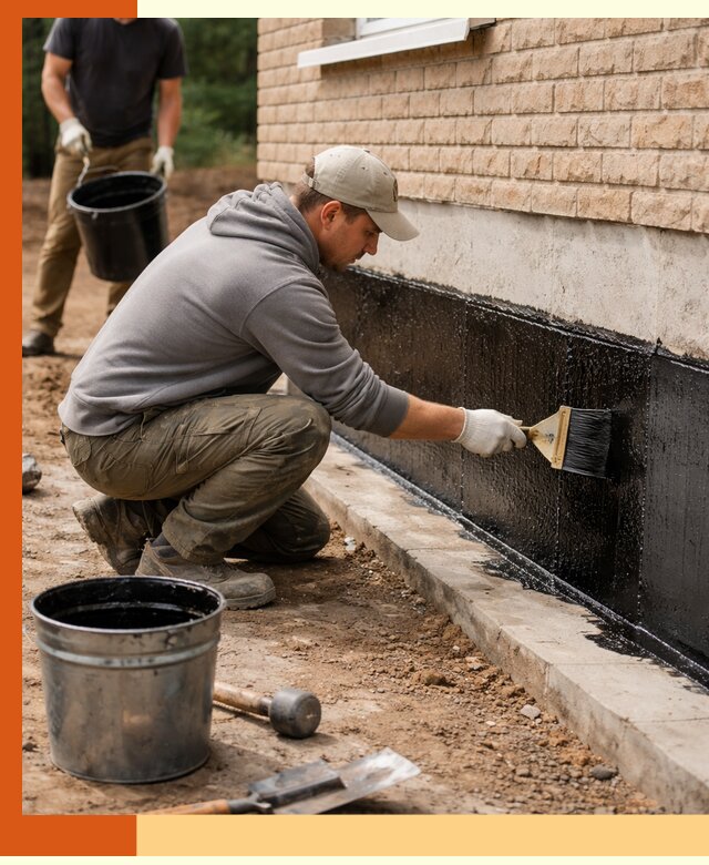 Гидроизоляция цоколя домов и зданий в клине эффективными методами