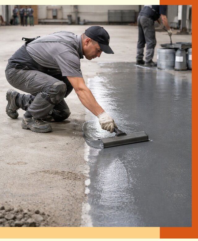 Гидроизоляция промышленного пола в клине от 1229 руб./м2 — ТепломастерКли специалисты под ключ