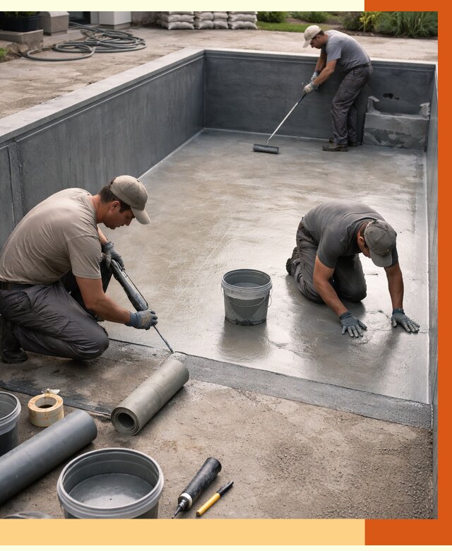 Профессиональная гидроизоляция бассейна в клине от 6659 руб. за м2 | ТепломастерКли