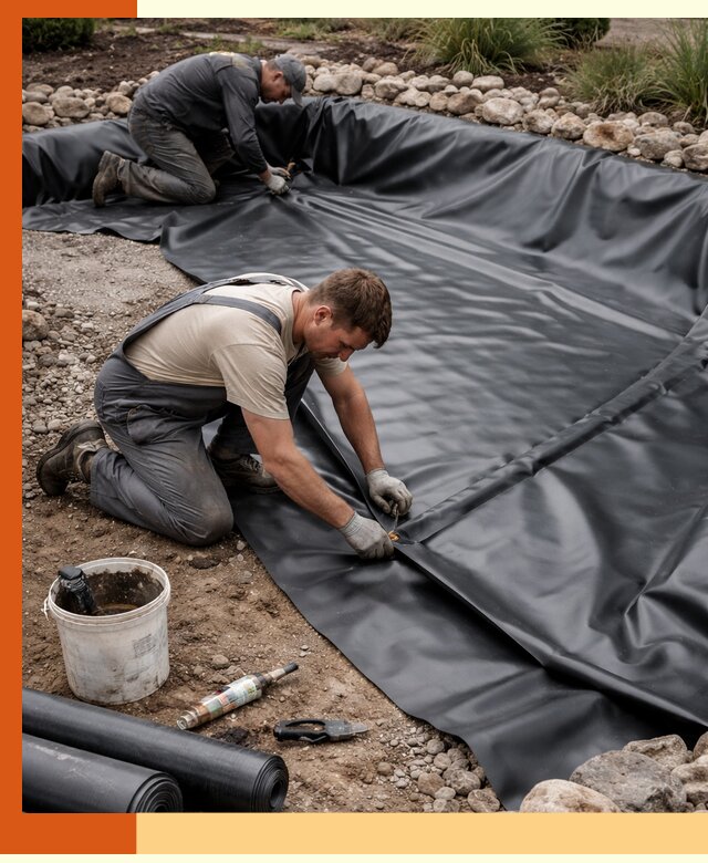 Гидроизоляция пруда в клине: надежная защита и герметизация