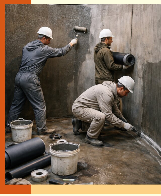 Гидроизоляция резервуара профессионально в клине