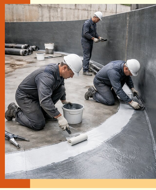 Гидроизоляция резервуара для топлива в клине