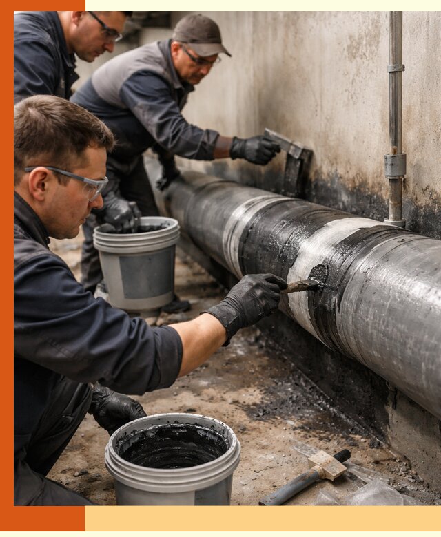 Гидроизоляция труб в клине — защита и герметизация коммуникаций