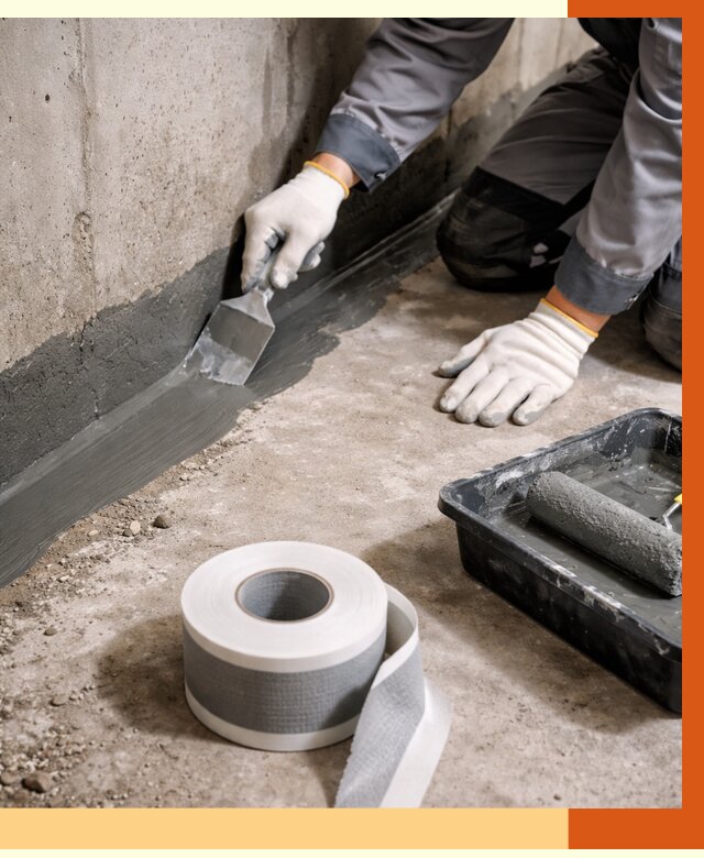 Гидроизоляция швов и герметизация стыков в клине от 1281 руб. | ТепломастерКли