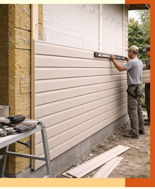 Монтаж сайдинга после утепления в клине от 1895 руб. — обшивка и облицовка | ТепломастерКли