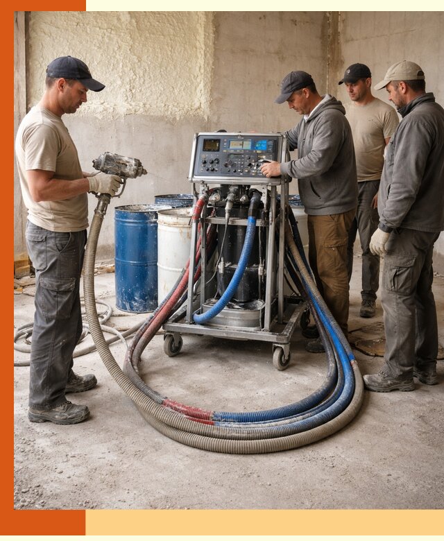 Аренда установки для напыления ППУ в клине на выгодных условиях